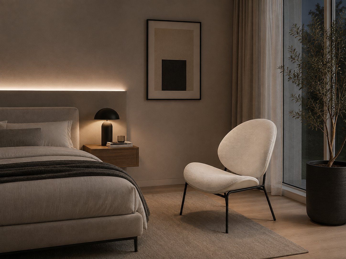 Poltrone: Loungesessel Dahlia | Bucle hellbeige | Gestell schwarz – Nuovo (secondo la descrizione) da Erlen venduto da mat_jm2f 3
