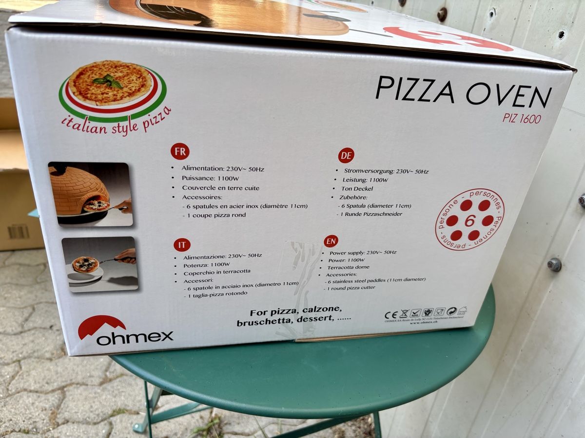Ohmex Pizzaofen: Pizzaofen neu mit Teller – Neu und originalverpackt aus Gündisau von yuma06 4