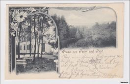 St. Gallen // 1902 Litho Wildpark Peter und Paul
