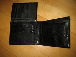 Portemonnaie, leder, col. schwarz