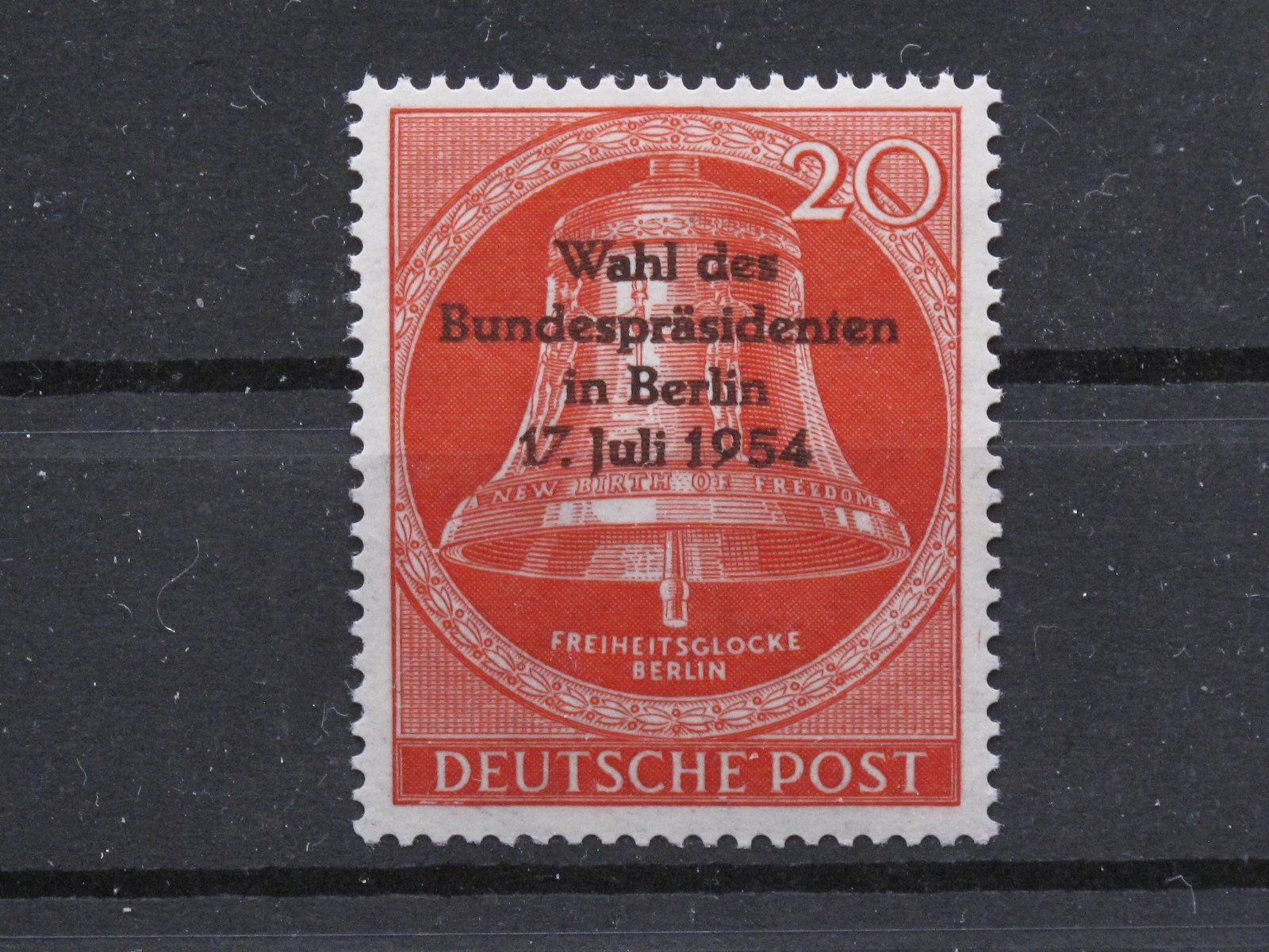 Tutti i francobolli: Berlin 1954 Wahl Bundespräsident  ** – Usato da Wil SG venduto da fva01
