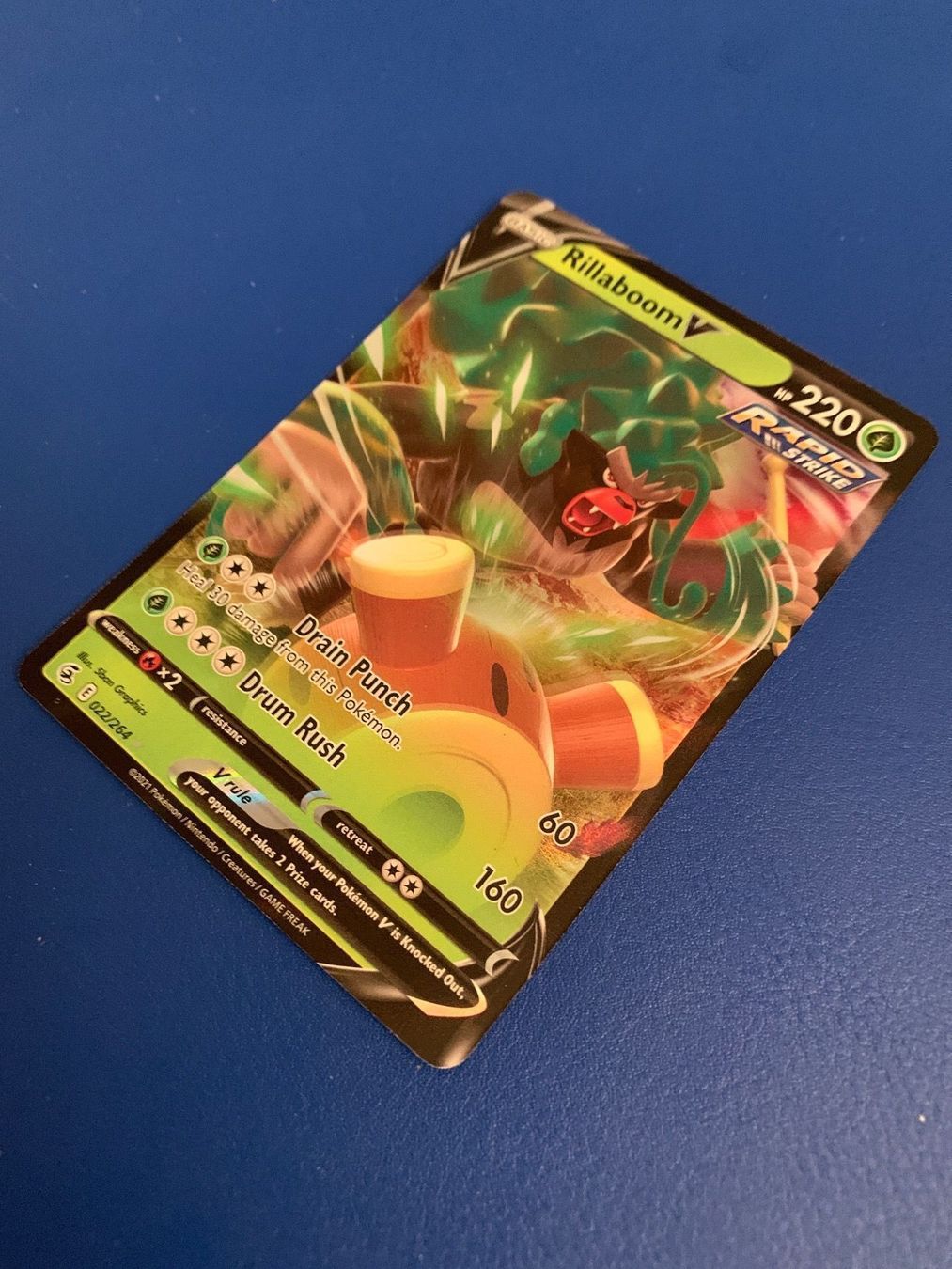 Pokémon Sammelbilder & Trading cards: Pokemon Rillaboom V  FusionStrike  EN – Neu (gemäss Beschreibung) aus Bellach von Pokemam 1