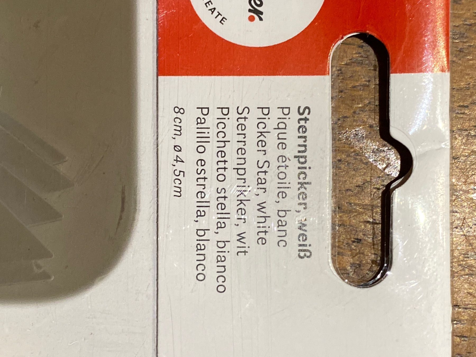 Tutte le decorazioni: Sternpicker weiss pique étoile 8cm 4,5cm – Nuovo e nell'imballaggio originale da Lajoux JU venduto da Briard0 1