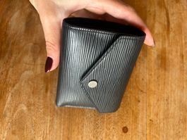 Louis Vuitton Portemonnaie Epi Leder schwarz