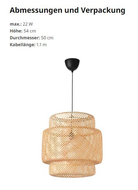 IKEA Sinnerlig Bambus Lampe Kaufen auf Ricardo