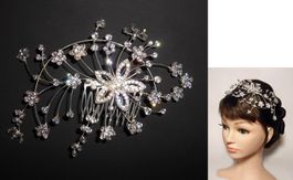 Haarschmuck Headpieces-Diadem, mit Kristallblumen