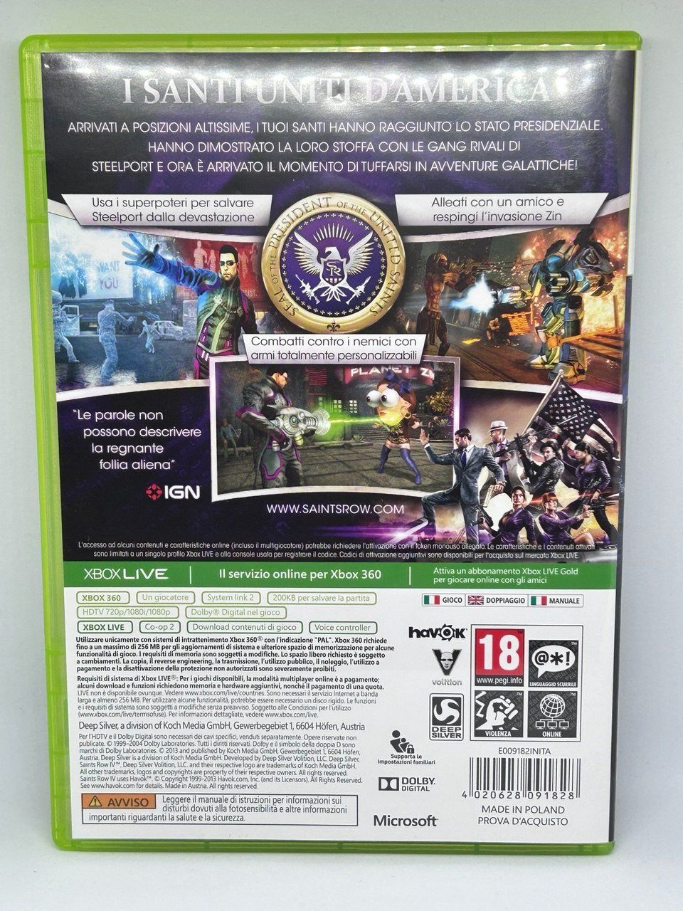 Microsoft Giochi: Saints Row IV per la console Xbox 360 – Usato da Giubiasco venduto da LorisVale 1