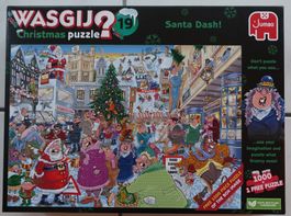 Wasgij Puzzle 2x 1000 Teile - Sant Dash!