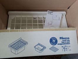 Pilozzo Ausgussbecken mit Gitter 60 cm neu in OVP
