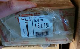 5kg verzinkte Stahlnägel 4,5x120mm neu
