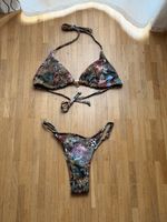 Maillot de bain multicolore deux pièces 