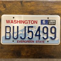 🇺🇸 U.S. Autoschild - Washington BUJ5499 - ORIGINAL