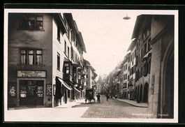 Schaffhausen, Strassenpartie mit Buchbin