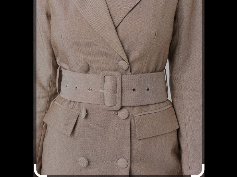 Na-kd Vestiti: Blazer/Kleid NA-KD Beige – Usato da Zug venduto da Fashionaddicted.- 2