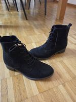 Schnürstiefelette schwarz