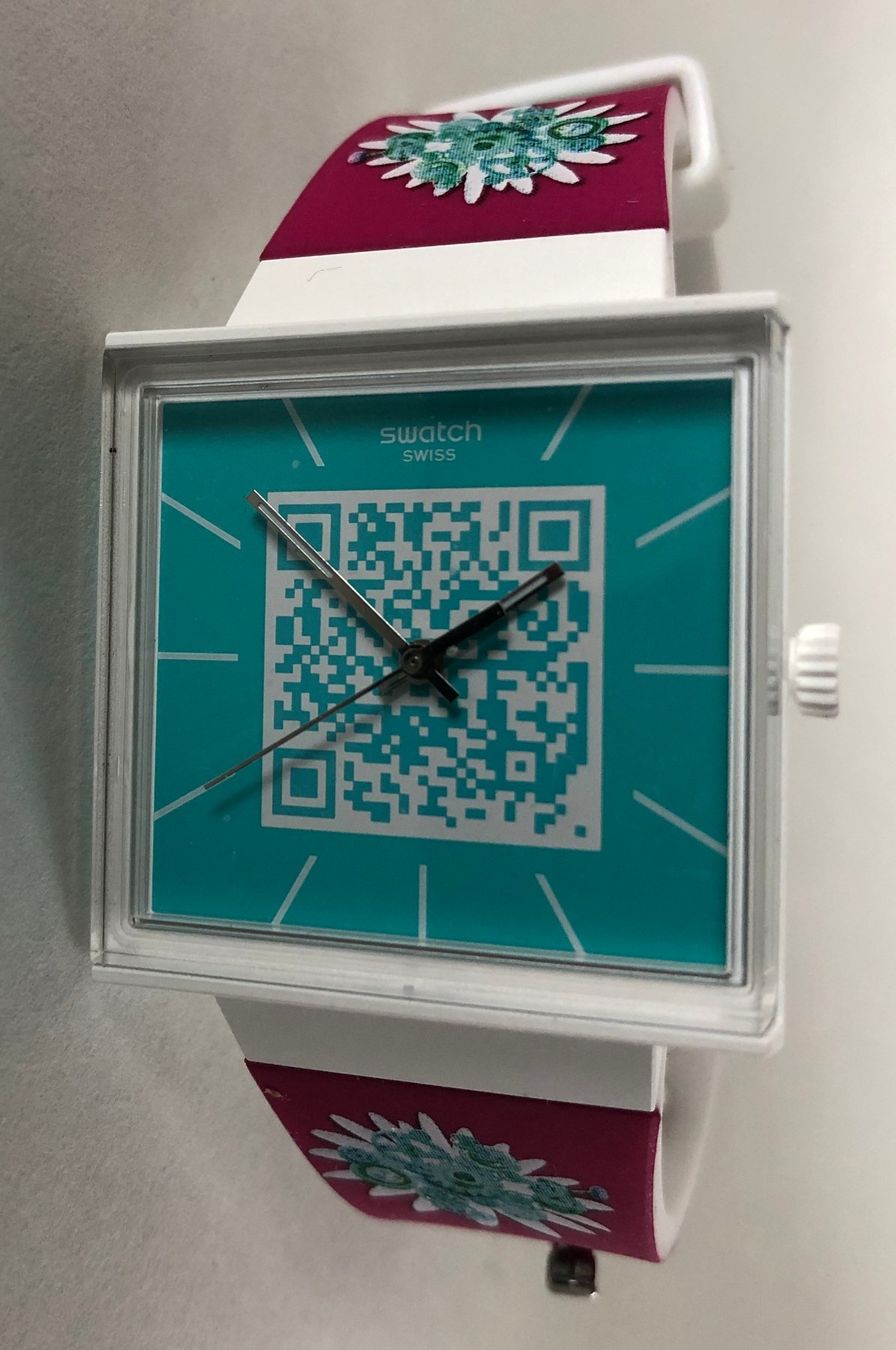 Swatch Orologi: SWATCH SO34Z104 - Aktionärsgeschenk 2025 - QR Code – Nuovo e nell'imballaggio originale da Appenzell venduto da Zimiuno 1