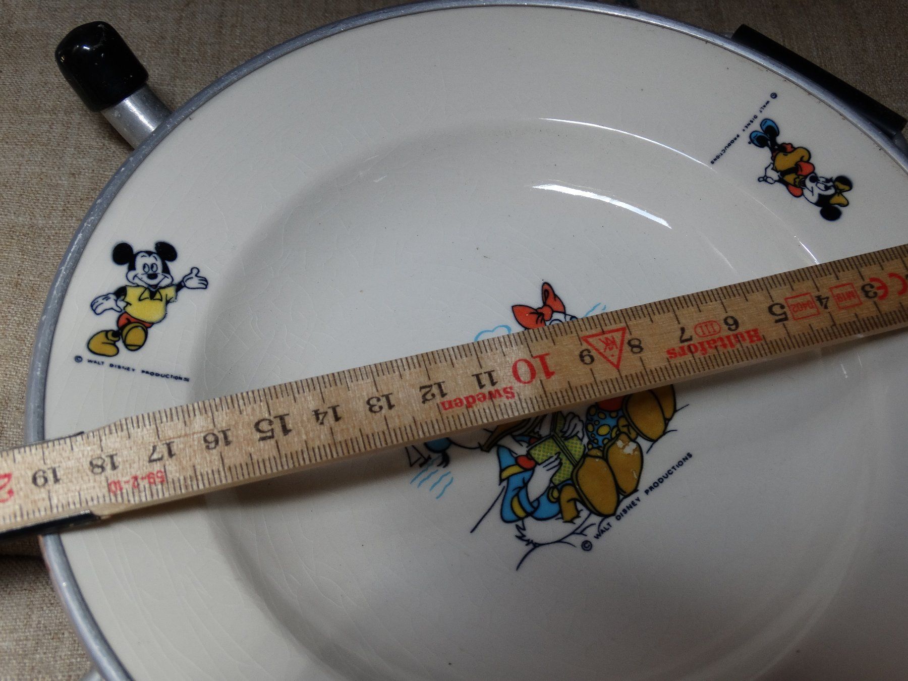 Disney Piatti: antiker Kinderteller Donald Duck & Daisy Original Disney – Usato da Grossaffoltern venduto da amo64 8