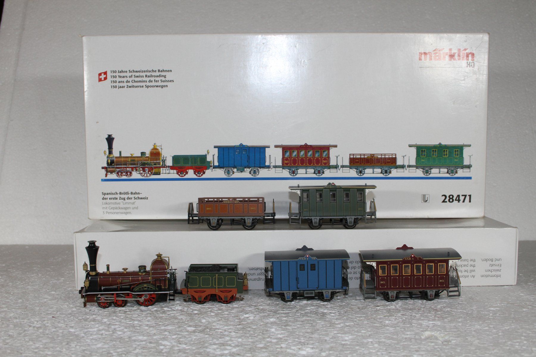Märklin Modellini di ferrovie: Märklin 28471 SNB Spanisch Brötli Bahn Set – Usato da Triesen venduto da gleis8