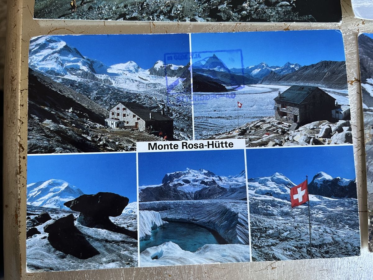 Cartoline postali: Originale Schweizer Alpen Hütten Postkarten, 4 Stück – Usato da Rüti ZH venduto da Walti0 1