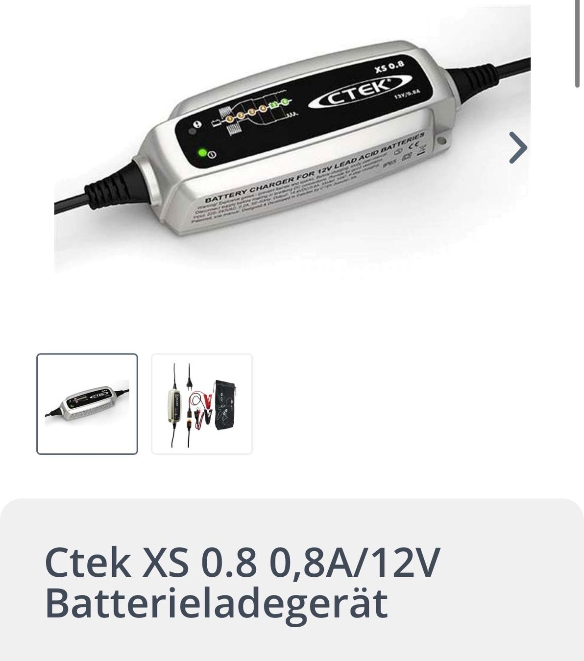 Caricabatterie: CTEK Batterieladegerät XS 0.8 – Nuovo (secondo la descrizione) da Herrliberg venduto da Julianopie