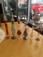 Dekorative Parfumflasche, Glas, Vintage, Handarbeit!