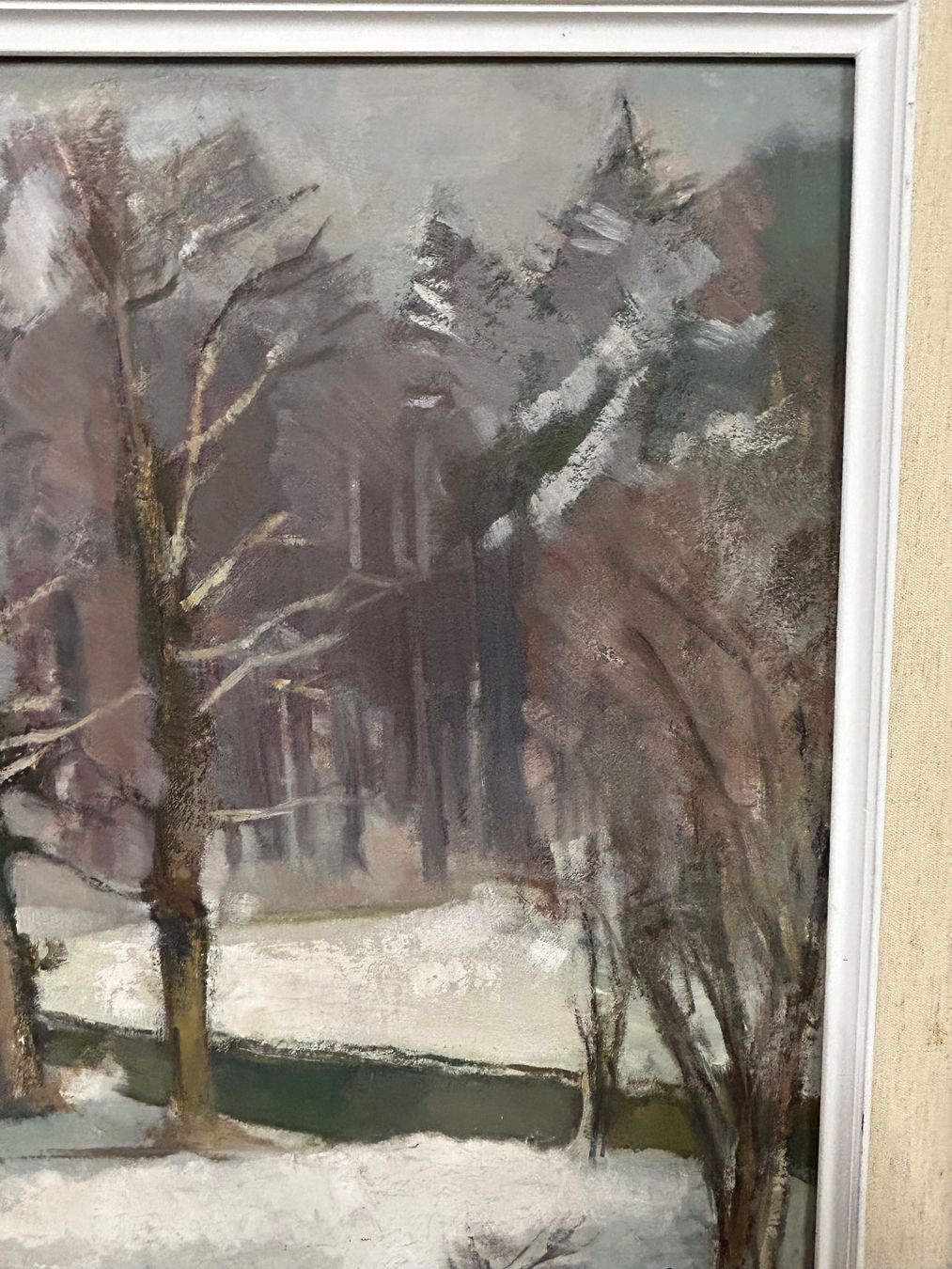 Dipinti: Altes Gemälde von Otto Ernst Winterlandschaft 1961 – Usato da rotkreuz venduto da baudisch 3