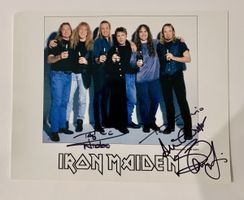 Iron Maiden – Photo Ross Halfin avec signatures et dédicace