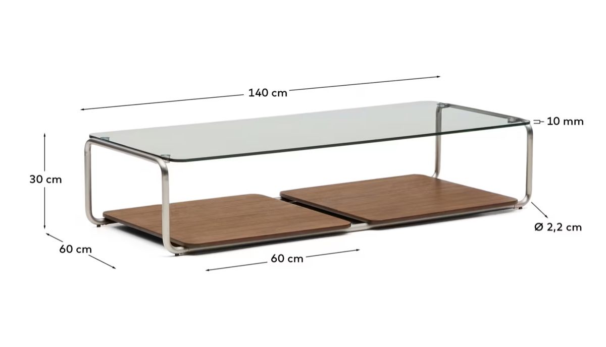 Kave Home Comodini: Kave Home Coffee Table Beistelltisch Tarsel – Nuovo e nell'imballaggio originale da Basel venduto da galion4054 2