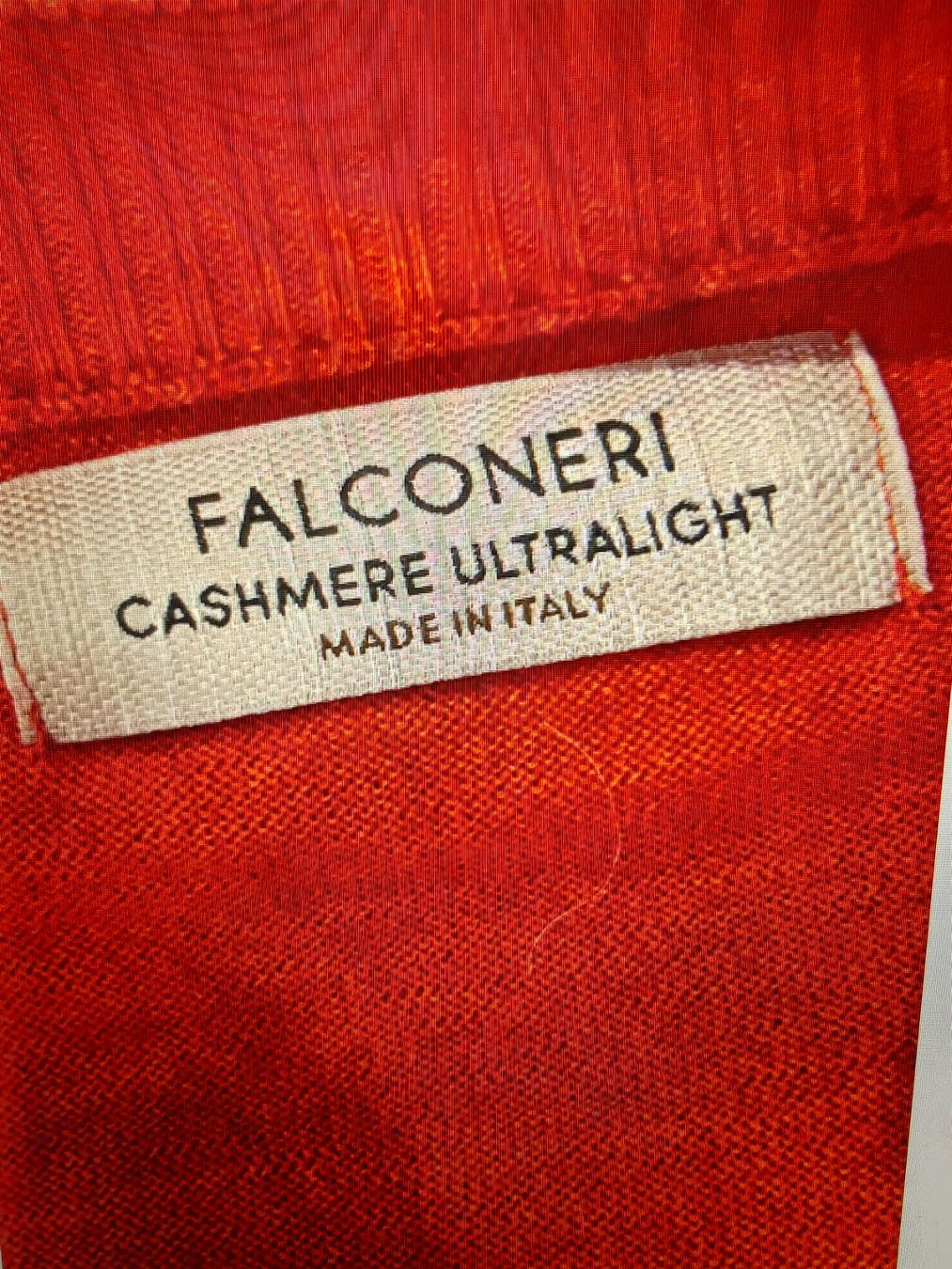 Falconeri Maglioni & Felpe: Ultralight FALCONERI 100% cashmere sweater pullover flame LL – Usato da Geneve venduto da readycat 4