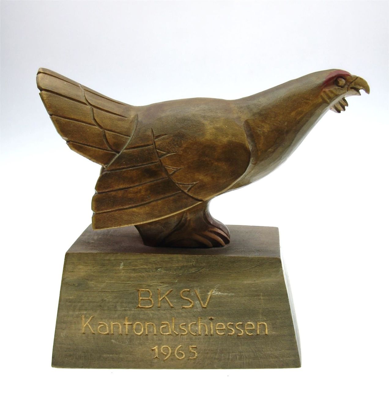 Sculture & Statue: geschnitzer Auerhahn auf Sockel 1965 – Usato da Langenthal venduto da TolleGeschenke2026