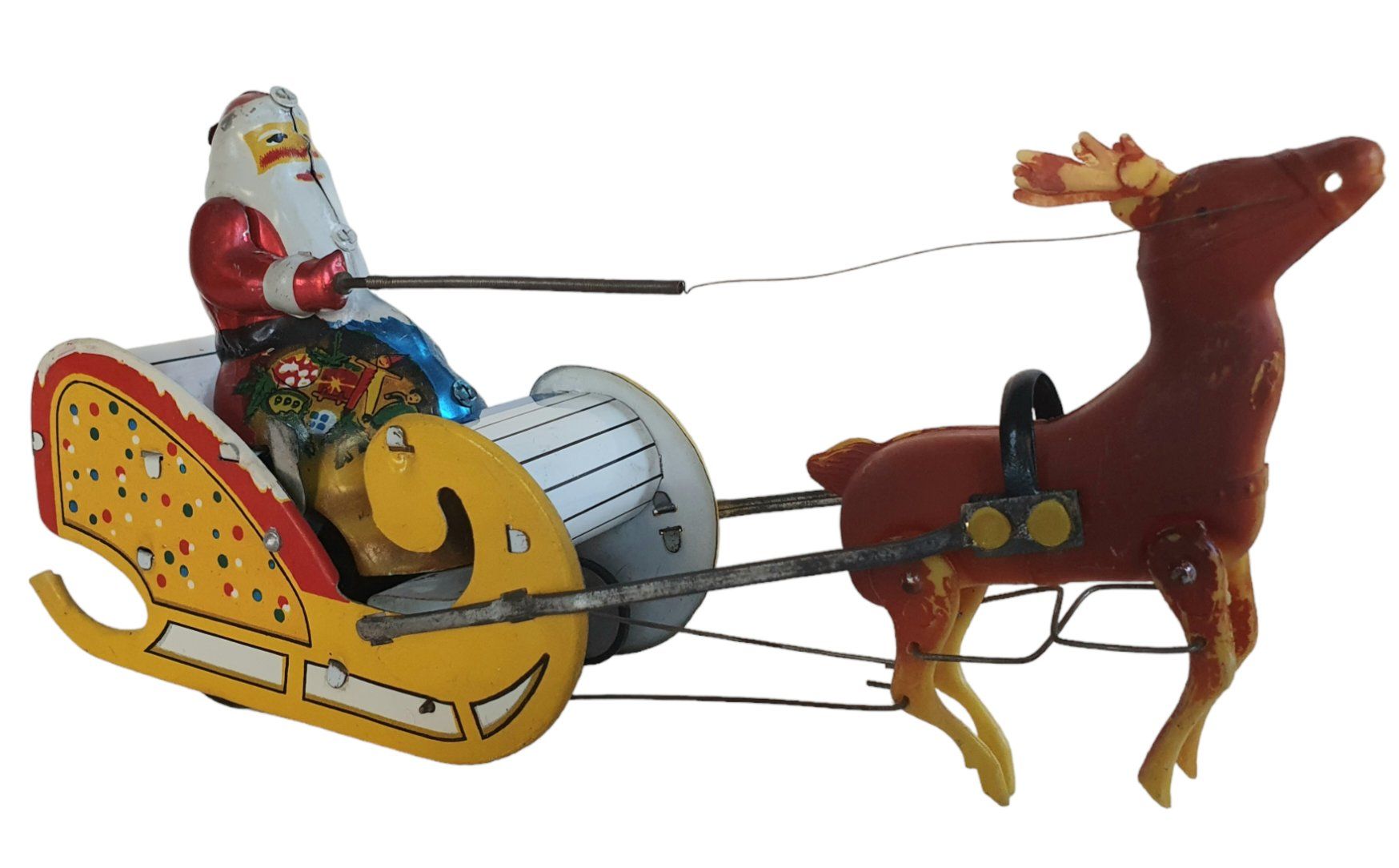 Giocattoli: Weihnachtsmann mit Schlitten – Usato da Flawil venduto da JaguarXJSHE 2