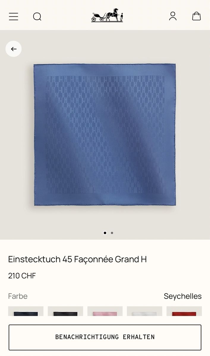 Hermès Schals: Hermes Einstecktuch – Neu und originalverpackt aus Basel von ema_6ty2