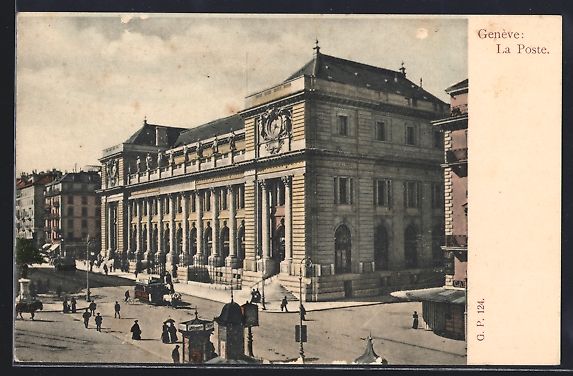 Cartoline postali: AK Genève, La Poste – Usato da Berlin venduto da bartko-reher