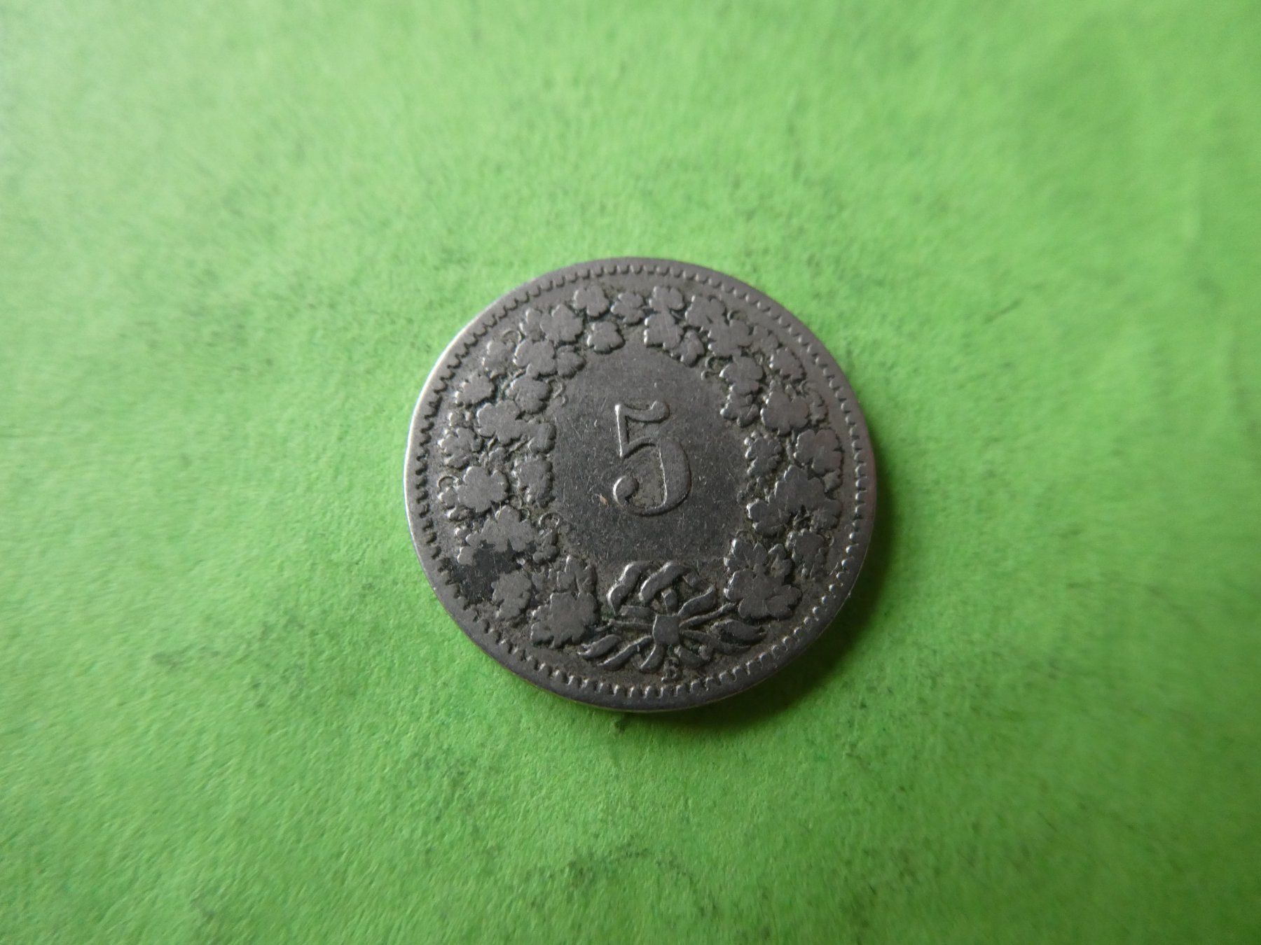 Toutes les monnaies: Schweiz 1894, 5 Rappen – D'occasion à Hinterforst par Rohusri 1