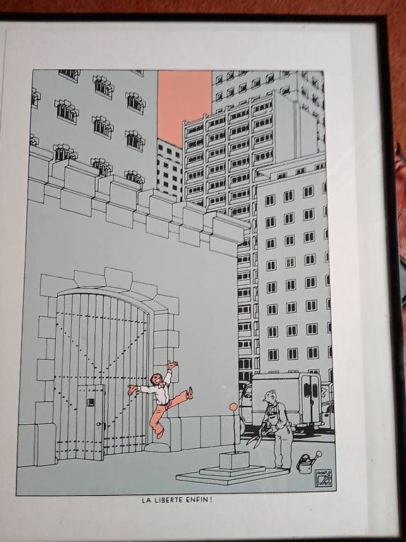 Foto & Immagini: Sérigraphie de Joost Warte " la liberté enfin" – Usato da Genève venduto da chr_8ncs
