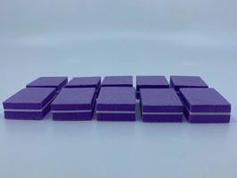 10 Nagel-Polierblöcke - Doppelseitig 3.5 x 2.5 x 1.2 cm