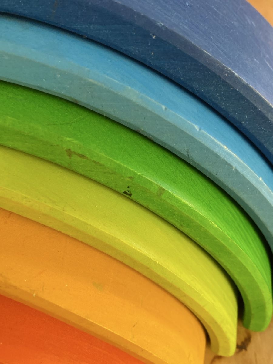 Giocattoli: Montessori-Regenbogen 10 Teile – Usato da Winterthur venduto da mariann2012 1