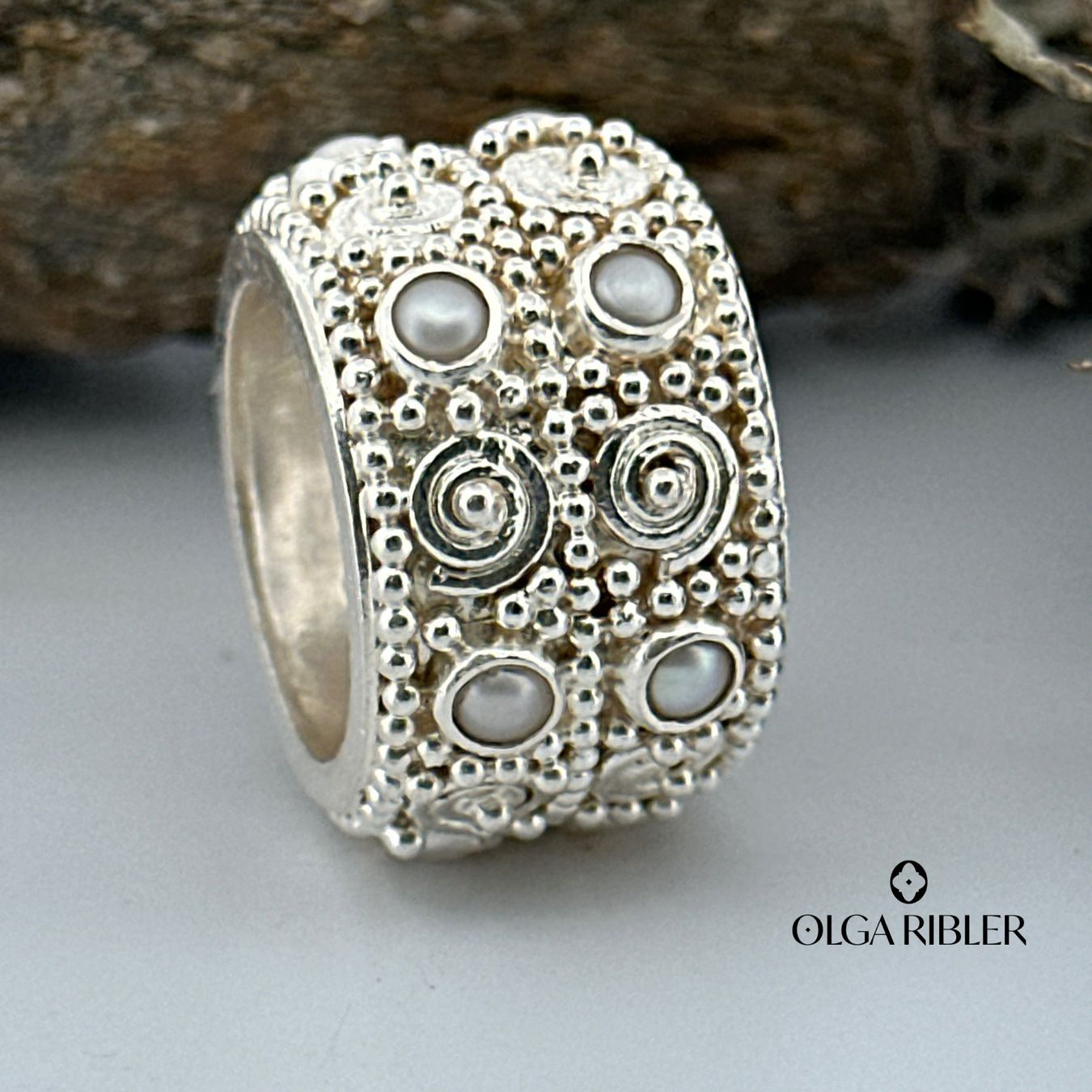 Olga Ribler Ringe: Statement Silber Ring 925  Grösse 55 – Neu (gemäss Beschreibung) aus Luzern von Schmuckoutlet 1