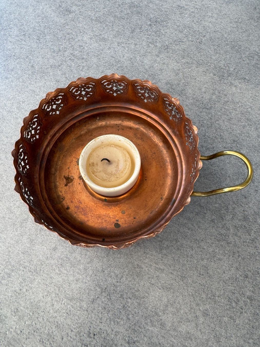 Servierplatten: Tee-Rechaud - Vintage-Teestövchen – Gebraucht aus Wittenbach von abenlo 3