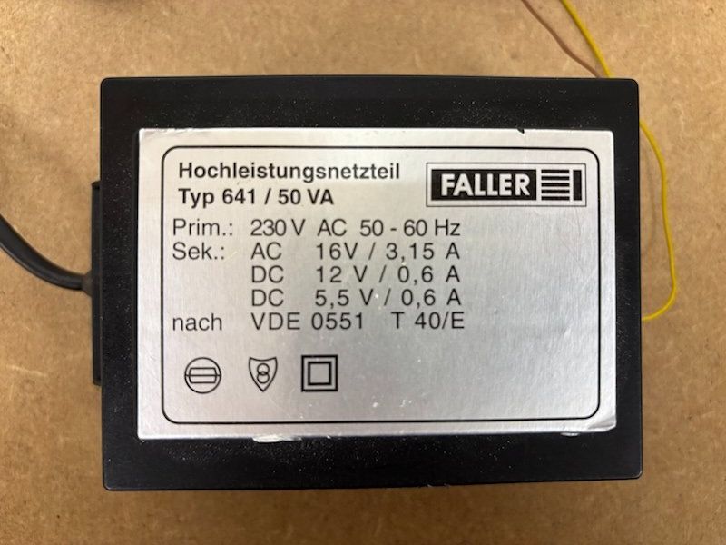 Faller Modellini di ferrovie: Faller Trafo Transformator 641 / 50 VA – Usato da Büsserach venduto da ModellbahnDepot 1