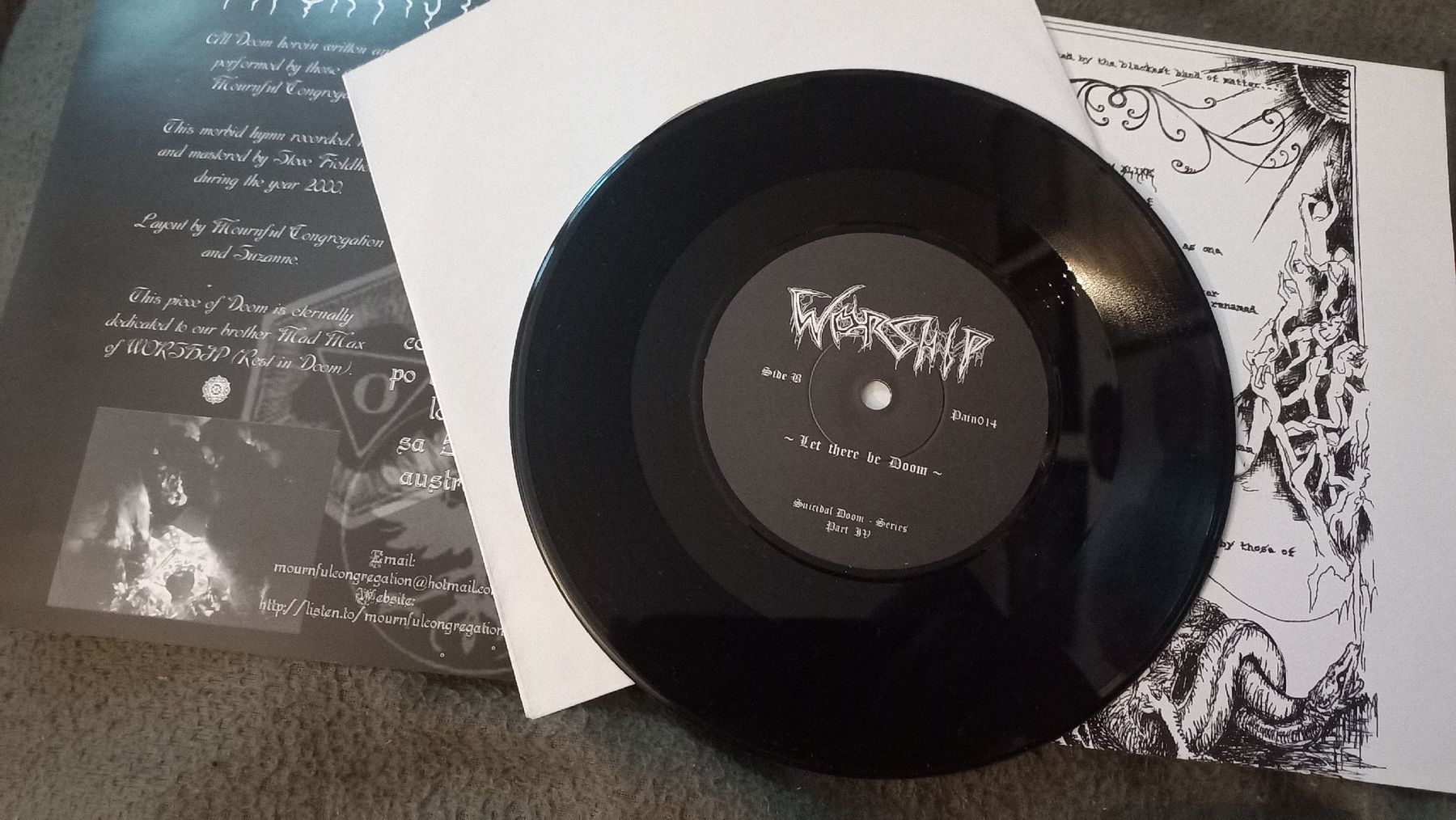 Schallplatten: Mournful Congregation/Worship-Split 7" Single Doom Metal – Gebraucht aus Olten von Donatello1984 4