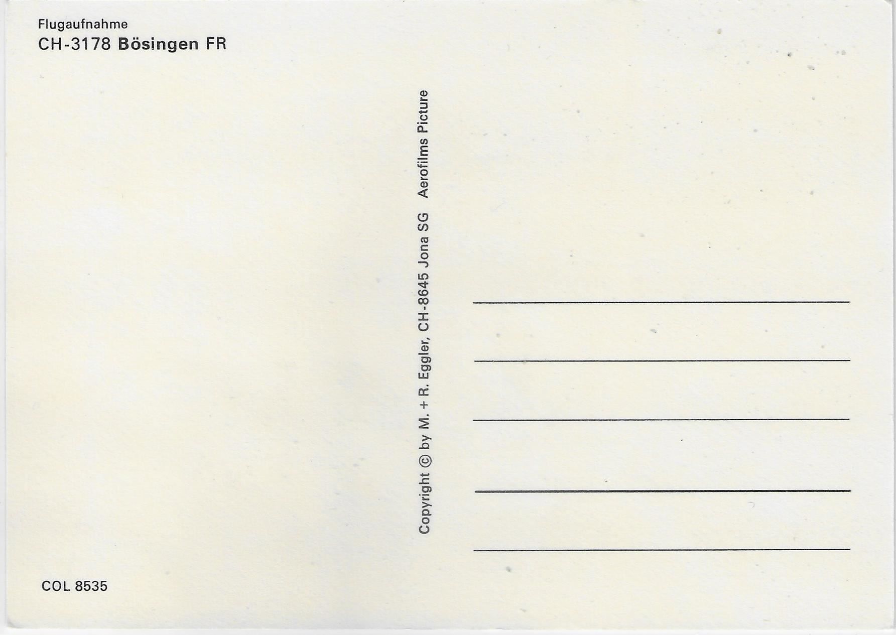 Cartoline postali: Flugaufnahme Bösingen FR – Antico da Ettingen venduto da Kartenplanet 1