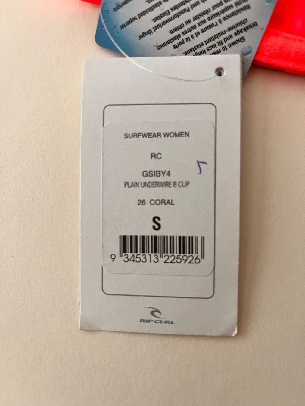 Rip Curl Costumi da bagno & Bikini: RIP CURL, Bikini-Oberteil, Grösse S, Farbe Corel – Nuovo e nell'imballaggio originale da Rudolfstetten venduto da gst_g7xl 3