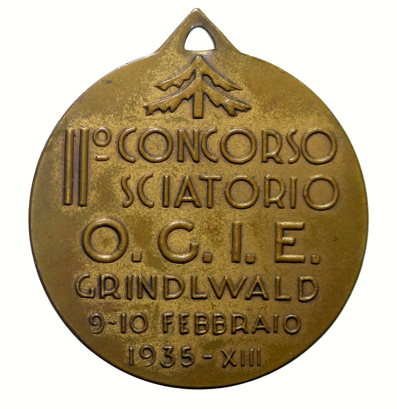 Fasci Italiani all'estero, Medaglia 1935, Grindelwald, Ski (Gebraucht ...