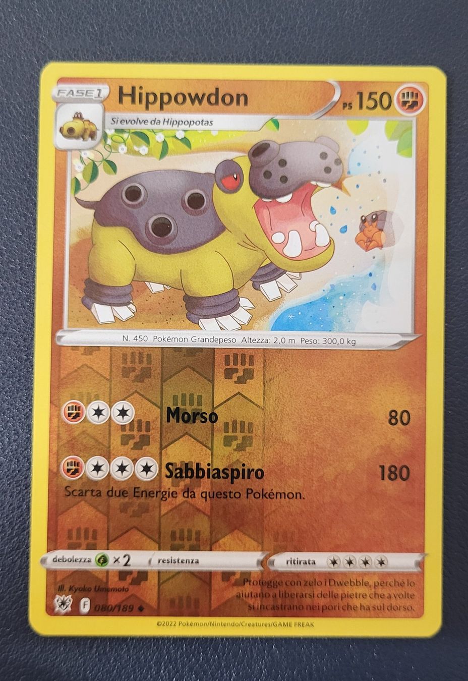 Pokémon Sammelbilder & Trading cards: Pokemon 080/189 Hippowdon Reverse ITA – Gebraucht aus Lugano von pan_5zpg