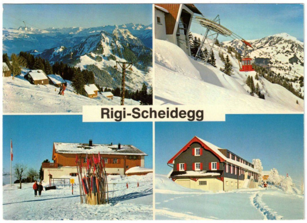 Cartes postales: Rigi - 4 Bild AK Scheidegg – D'occasion à Binningen par Mountainrider