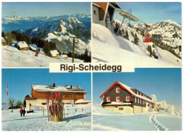 Rigi - 4 Bild AK Scheidegg