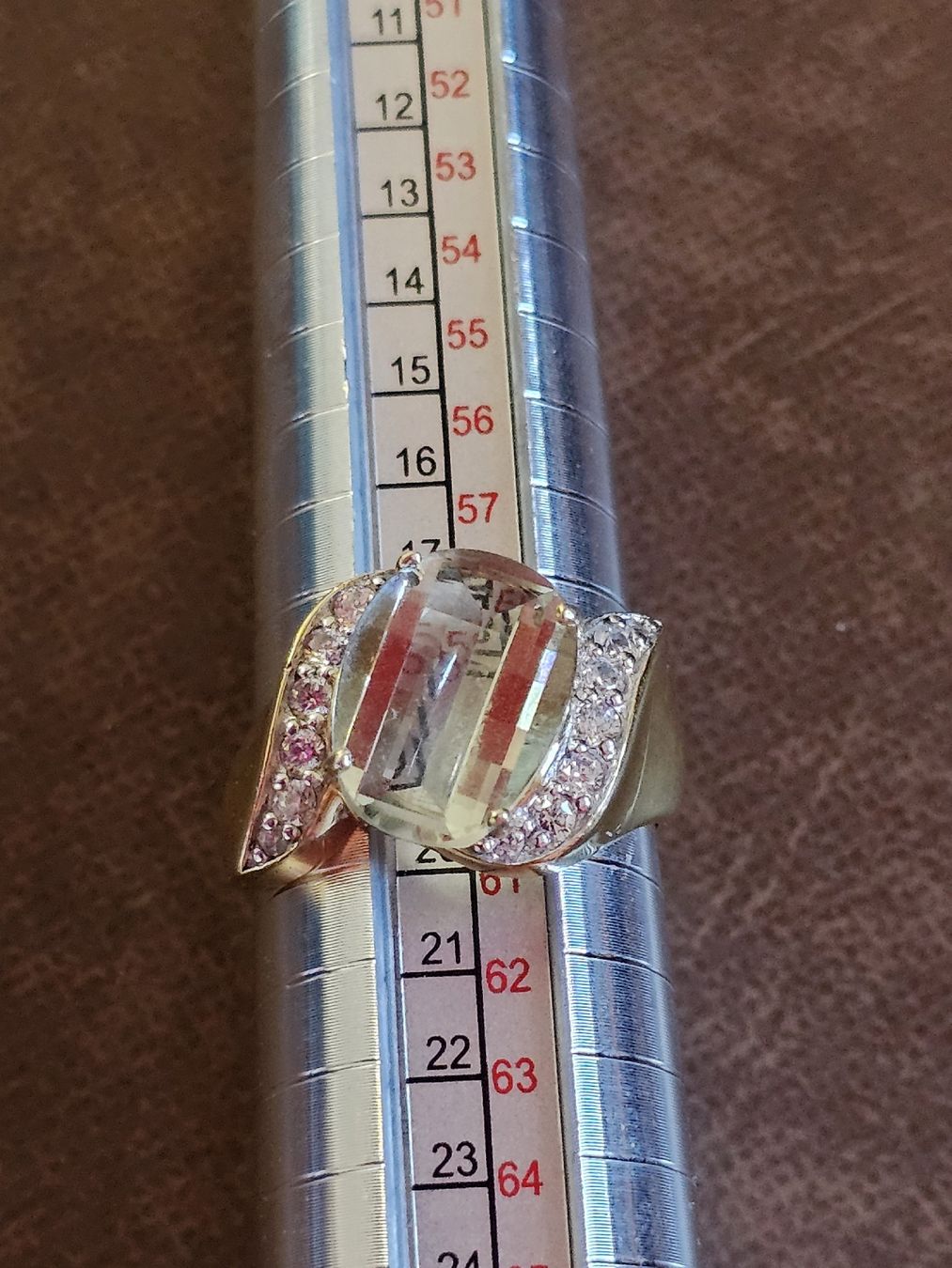 Anelli: Vergoldet ring mit Stein, 925er Silber, Grösse 18 mm – Usato da Herzogenbuchsee venduto da tgi_rln7 3