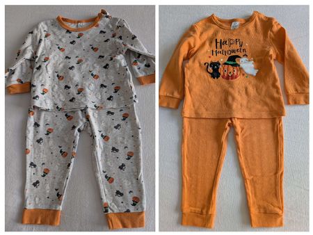 Pyjama Sets Gr.86 🧡 Süsse Halloween Outfits Pumpkin Kürbis