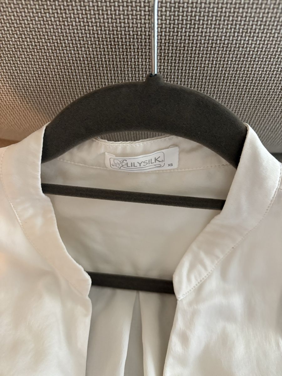 Camicette: Lilysilk White Mandarin Collar Silk Blouse XS – Nuovo (secondo la descrizione) da Zürich venduto da zba_7pzv 2